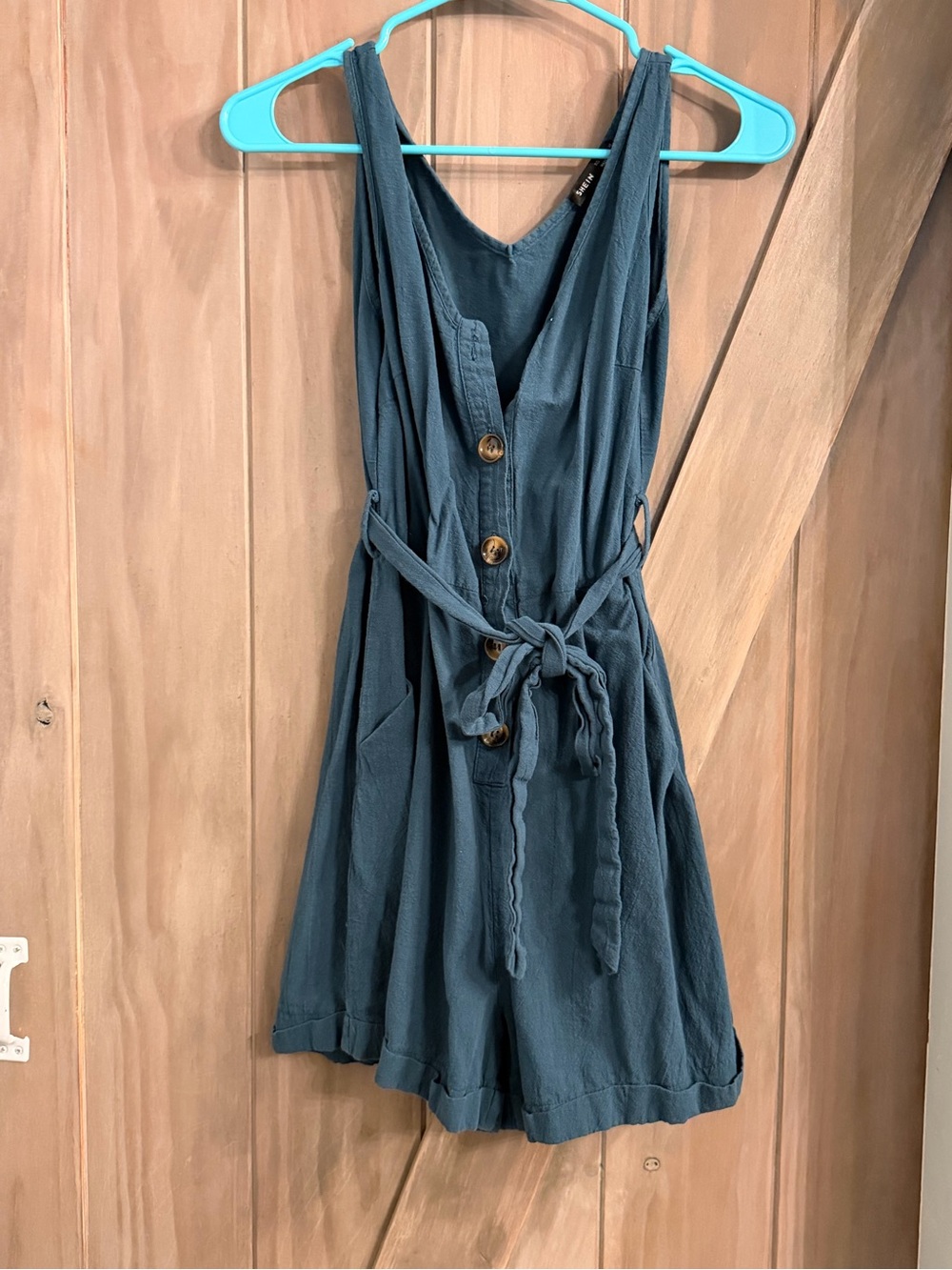 SHEIN Teal Sleeveless Tank Top